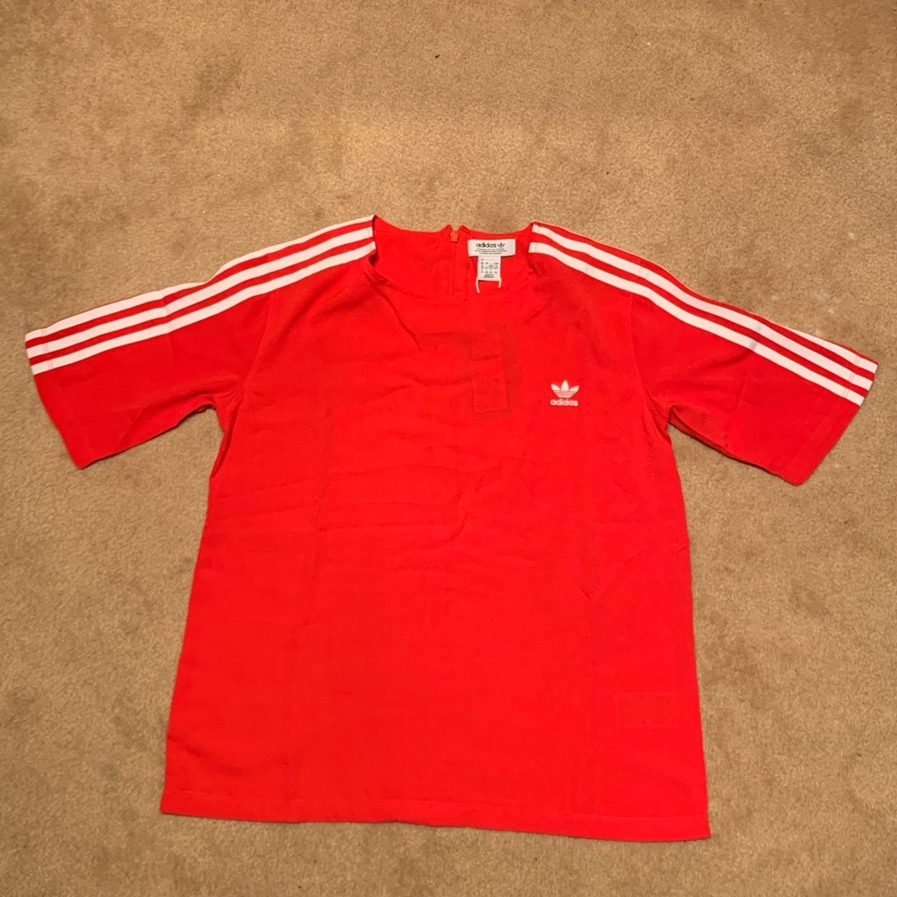 Super cute red adidas shirt. - Picture 2 of 5